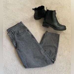Gap gray barrel jeans
